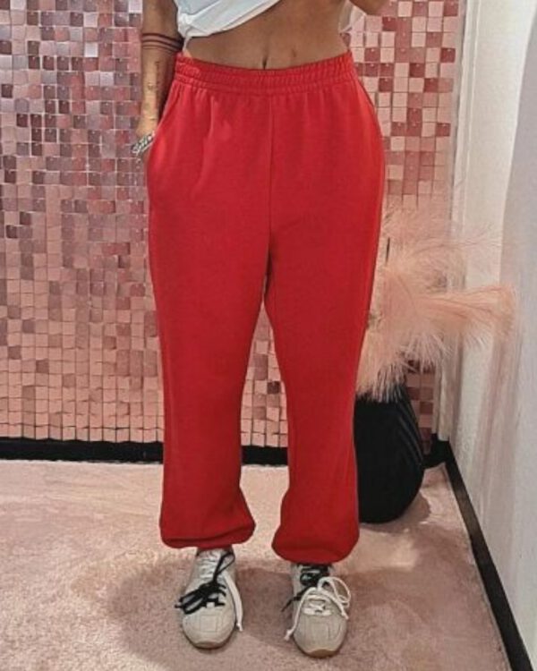 Pantalone VICOLO con coulisse, ROSSO