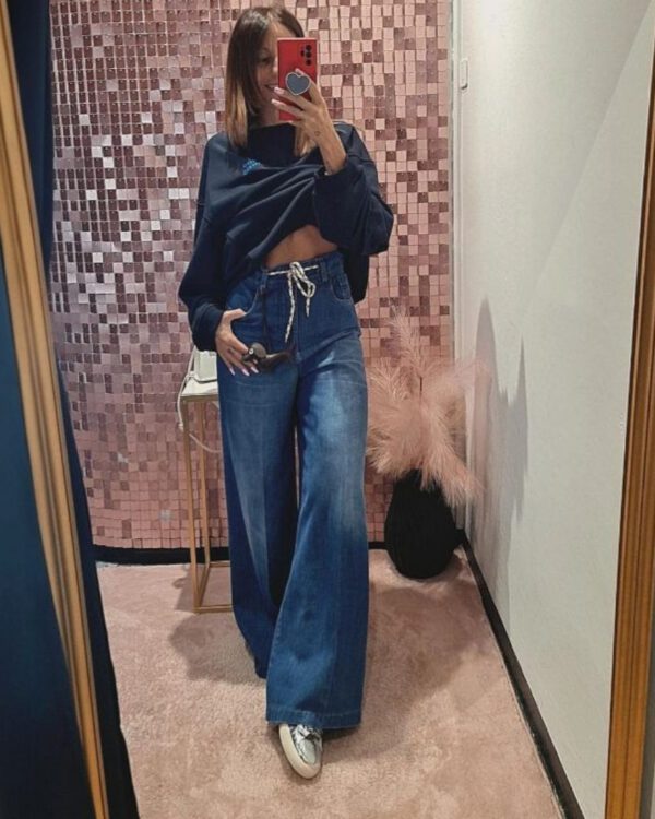 Jeans VICOLO con coulisse & charm