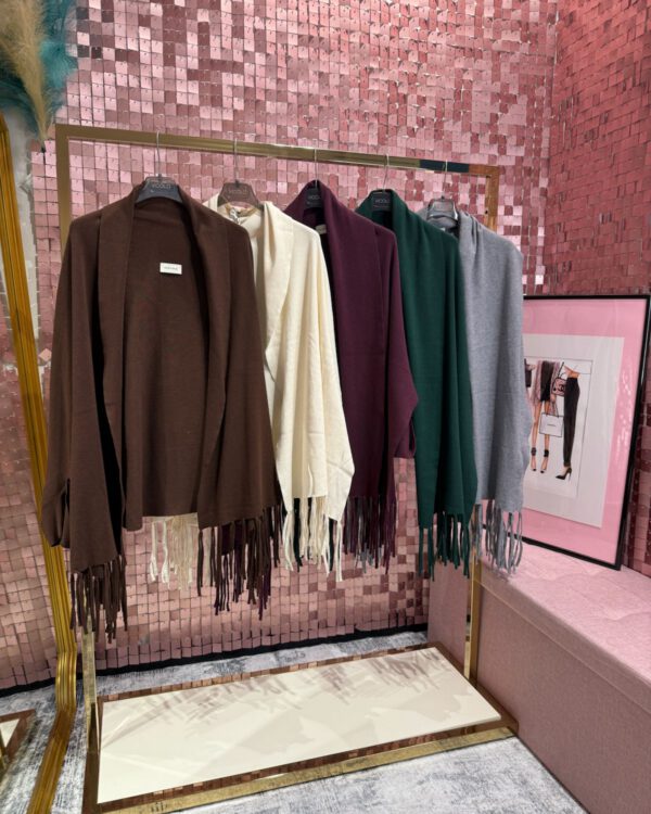 Cappa / Cardigan SUSYMIX con frange