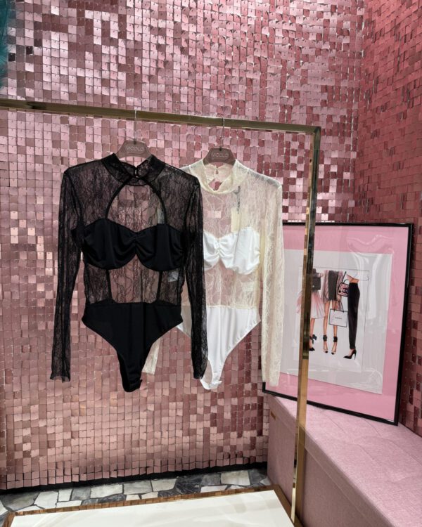 Body VICOLO in pizzo con schiena scoperta